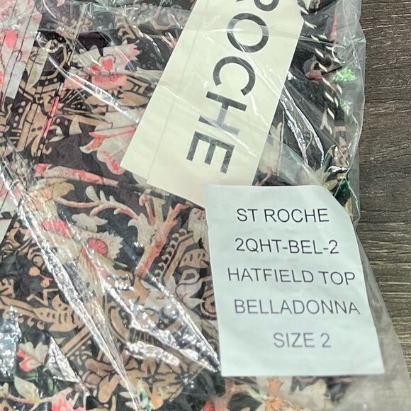 St. Roche The Hatfield Mini Dress Gathered Skirt, V-Neck, Ruffle. Size 2. NWT! - Picture 7 of 11